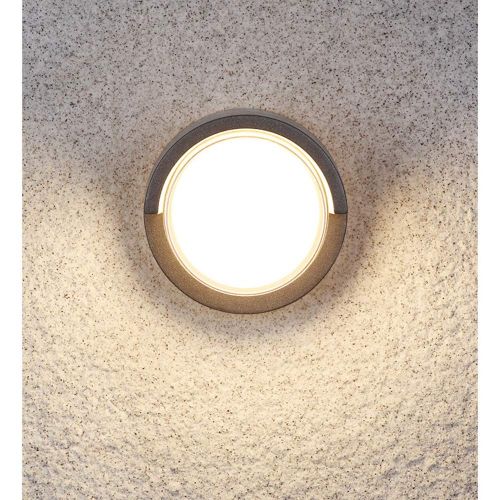  Pathson Outdoor Wall Sconce 8W LED Lamps Waterproof Indoor Modern Low Profile Lighting Fixtures 3000K Warm White Wall Mount Light for Porch Courtyards Matte Black Finish (Warm Ligh