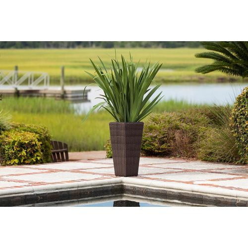  Patio Sense F62501 62501 Alto 2-Piece Wicker Planter Set, Multicolor