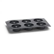 Patisse Mini Bundt Pan Mold 100% Platinum Silicone 6 Cup 6-3/4 x 11-3/8 or 17 cm x 29 cm Nonstick Black Color