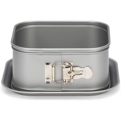  Patisse Extra Deep Square Springform Pan 7-1/8 x 7-1/8 or 18 cm x 18 cm and 3-3/8 or 8.5 cm Deep With Leak-Proof Bottom Gray Metallic Color Silver Top Series 03620: Kitchen & Dinin