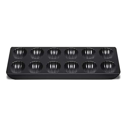  Patisse madelaine 02848 Non-stick Madeleine Pan 12-cups, 15-3/4 (40 cm), Black color, 15.75