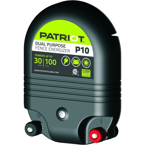  Patriot P10 Dual Purpose Electric Fence Energizer, 1.0 Joule