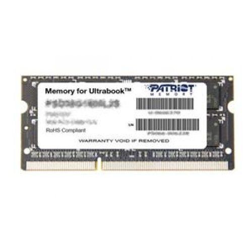  Patriot PATRIOT MEMORY 8 GB - DDR3 SDRAM - 1600 MHz DDR3-1600PC3-12800 - 1.35 V - Non-ECC - Unbuffered - 204-pin - SoDIMM  PSD38G1600L2S 