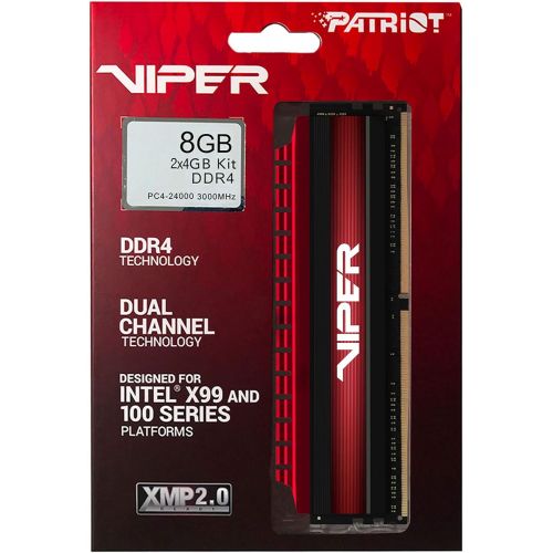  [아마존 핫딜] [아마존핫딜]Patriot Memory Viper 4 Series 3000MHz (PC4 24000) 8GB Dual Channel DDR4 Kit PV48G300C6K
