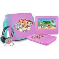 Ematic Nickelodeons Paw Patrol Theme 7-Inch Portable DVD Player with Headphones and Travel Bag, Pink