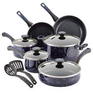 Paula Deen Riverbend Nonstick Cookware Pots and Pans Set, 12 Piece, Gulf Blue Speckle: Kitchen & Dining