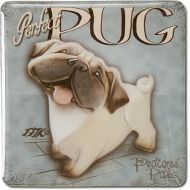 Pavilion Gift Company 46060 Pug Refrigerator Magnet, 2-1/2-Inch, Easel Back