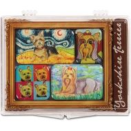 Pavilion Gift Company 12006 Paw Palettes 6-Piece Mini Masterpiece Magnet Set, 4 by 3-1/2-Inch, Yorkshire Terrier