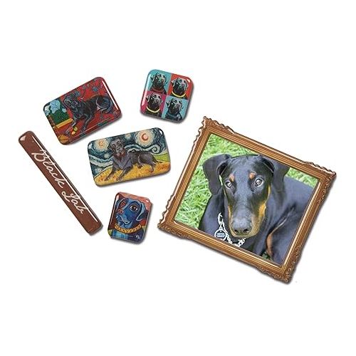  Pavilion Gift Company 12006 Paw Palettes 6-Piece Mini Masterpiece Magnet Set, 4 by 3-1/2-Inch, Yorkshire Terrier