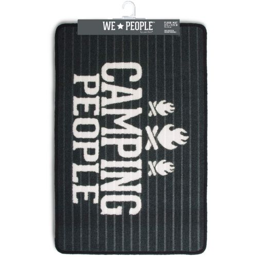  Pavilion Gift Company Pavilion - Camping People Dark Gray Door Mat