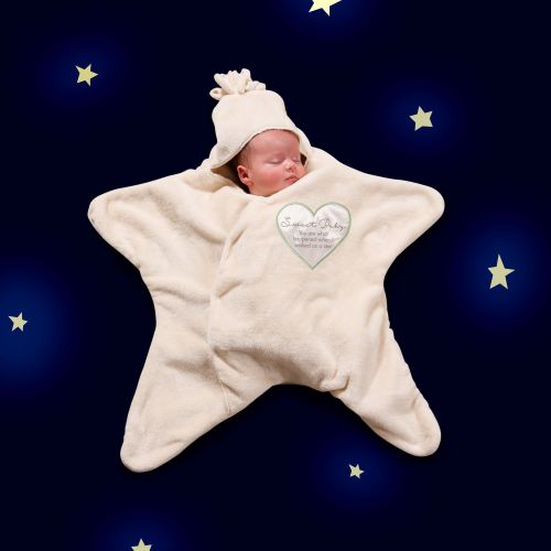  Pavilion Gift Company Blanket Sweet Baby I Wished On A Star Newborn Swaddle