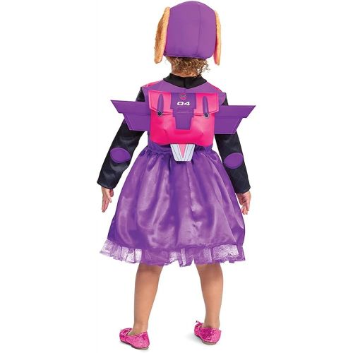  할로윈 용품Paw Patrol Skye Costume Hat and Jumpsuit for Girls, Deluxe Paw Patrol Movie Character Outfit with Badge