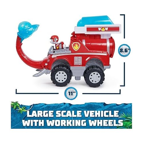  PAW Patrol Jungle Pups, Marshall Elephant Firetruck with Projectile Launcher, Toy Truck with Action Figure, Kids Toys for Boys & Girls Ages 3 and Up