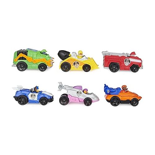  PAW Patrol, True Metal Movie Gift Pack of 6 Collectible Preschool Toys, 1:55 Scale Die-Cast Toy Cars, Kids Toys for Boys & Girls Ages 3 and up