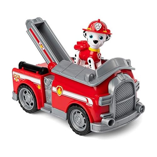  Paw Patrol, Marshall’s Fire Engine Vehicle with Collectible Figure, for Kids Aged 3 and Up