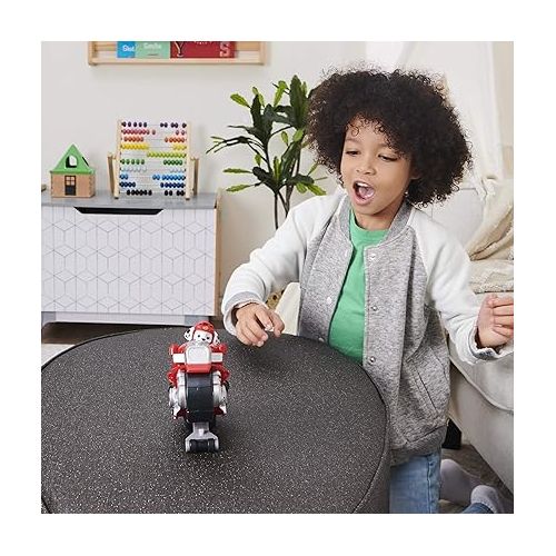  Paw Patrol, Moto Pups Marshall’s Deluxe Pull Back Motorcycle Vehicle with Wheelie Feature and Toy Figure