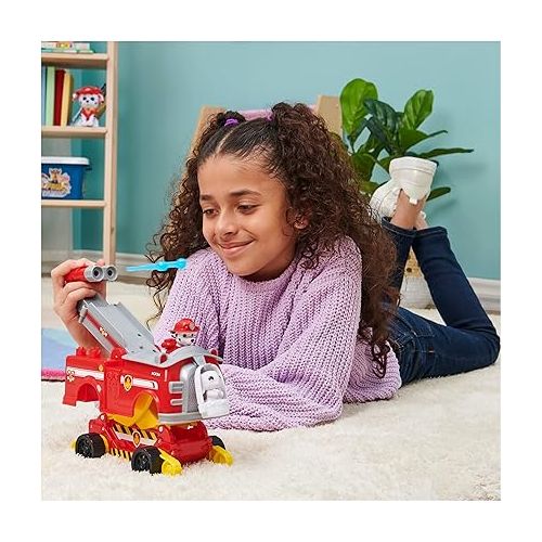  Paw Patrol, Marshall Rise and Rescue Transforming Toy Car with Action Figures and Accessories, Kids Toys for Ages 3 and up