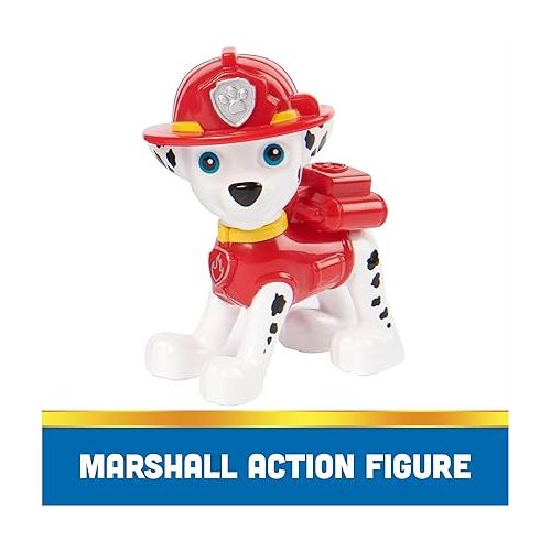  Paw Patrol, Marshall’s Firetruck, Toy Truck with Collectible Action Figure, Sustainably Minded Kids Toys for Boys & Girls Ages 3 and Up