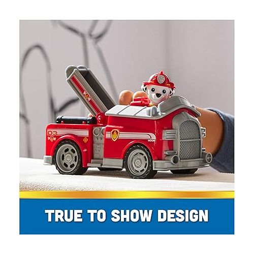  Paw Patrol, Marshall’s Firetruck, Toy Truck with Collectible Action Figure, Sustainably Minded Kids Toys for Boys & Girls Ages 3 and Up