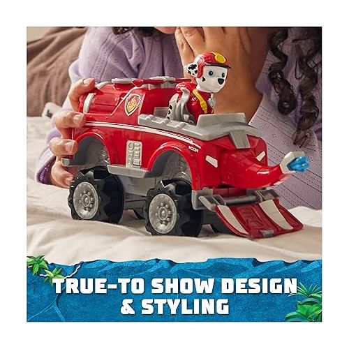  Paw Patrol Jungle Pups, Marshall Elephant Vehicle, Toy Truck with Collectible Action Figure, Kids Toys for Boys & Girls Ages 3 and Up