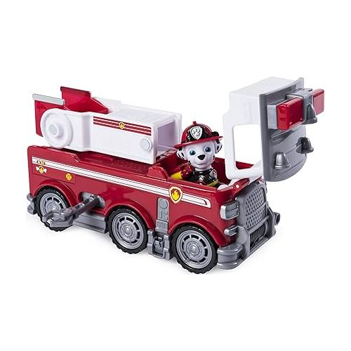  Paw Patrol Ultimate Rescue - Marshall's Ultimate Rescue Fire Truck with Moving Ladder and Flip-Open Front Cab, Ages 3 and Up