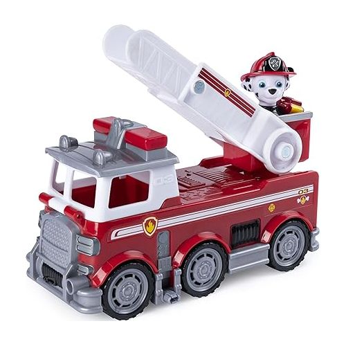  Paw Patrol Ultimate Rescue - Marshall's Ultimate Rescue Fire Truck with Moving Ladder and Flip-Open Front Cab, Ages 3 and Up