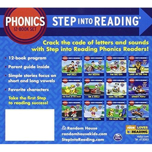  Paw Patrol 12 in a Box 12 Book Set Learn to Read Phonics Age 3 - 7 Years