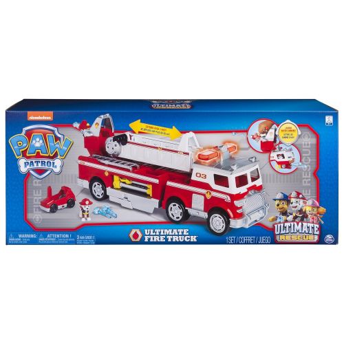  Paw Patrol PAW Patrol - Ultimate Rescue Fire Truck with Extendable 2 Foot Tall Ladder, Ages 3 and Up