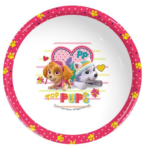  Paw Patrol Madchen Becher, Schale, Teller-Set, pink, Set von 3