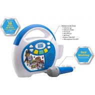 [아마존핫딜][아마존 핫딜] Paw Patrol Bluetooth Sing Along Portable MP3 Player Real Working Microphone Storesup To 16 Hours of Music with 1 GB built in memory USB Port To Expand Your Content built in Recharg