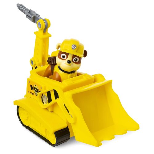  [아마존베스트]Paw Patrol, Rubble’s Bulldozer Vehicle with Collectible Figure, for Kids Aged 3 and Up