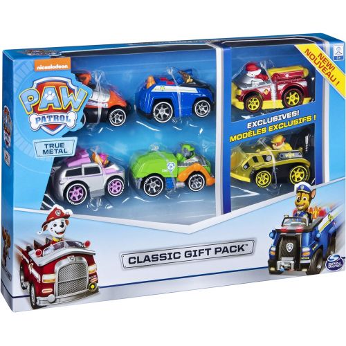  [아마존베스트]Paw Patrol, True Metal Classic Gift Pack of 6 Collectible DIE-CAST Vehicles, 1: 55 Scale