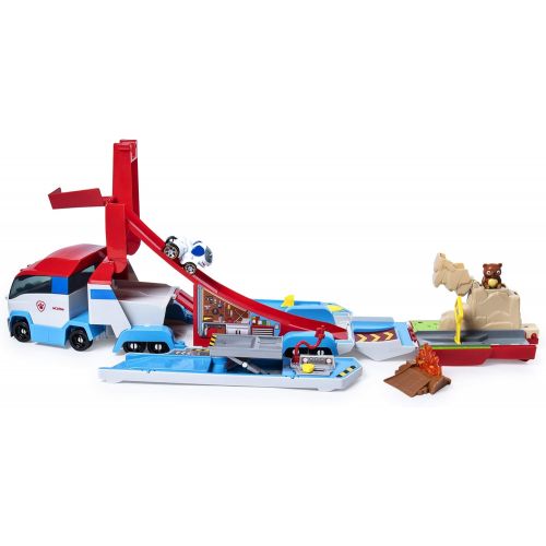  [아마존베스트]Paw Patrol, Launch’N Haul Paw Patroller, Transforming 2-in-1 Track Set for True Metal Die-Cast Vehicles