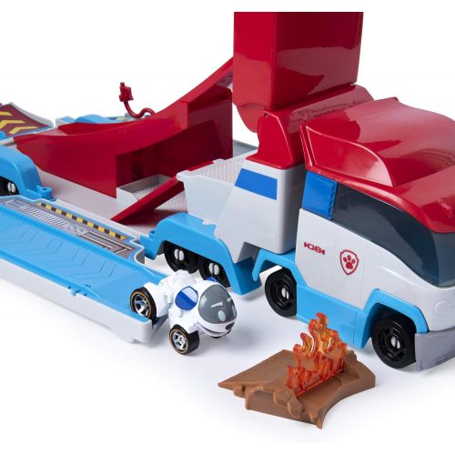  [아마존베스트]Paw Patrol, Launch’N Haul Paw Patroller, Transforming 2-in-1 Track Set for True Metal Die-Cast Vehicles