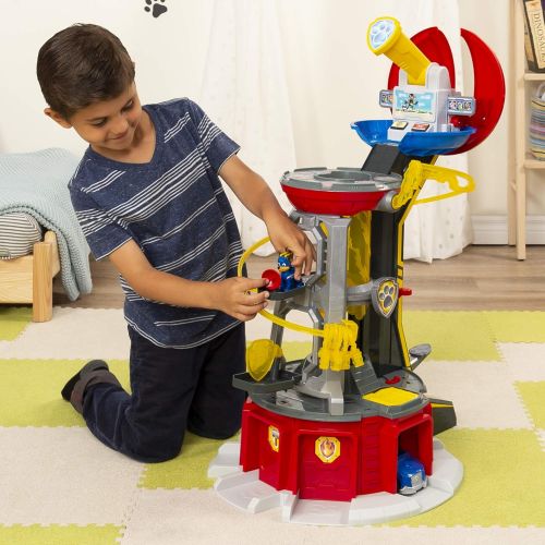  [아마존베스트]Nickelodeon PAW Patrol, Mighty Pups Super Paws Lookout Tower Playset with Lights and Sounds, for Ages 3 and Up