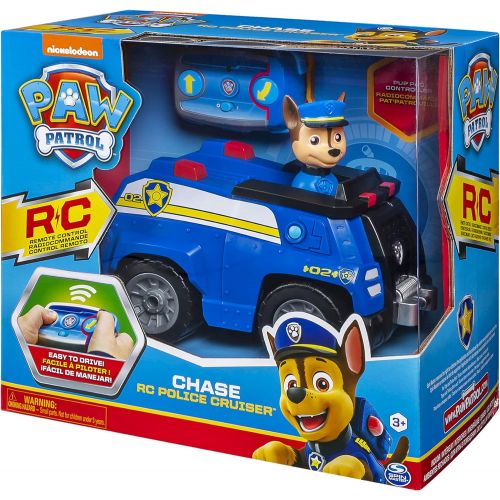  Paw Patrol 6054190 Chase Remote Control Police Cruiser with 2-Way Steering, for Kids Aged 3 and Up, Multicolour