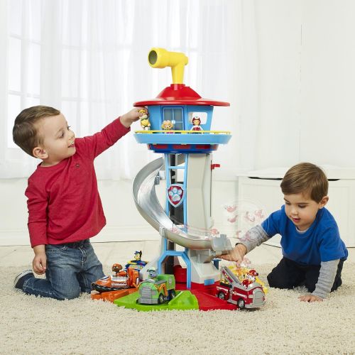  Nickelodeon PAW Patrol My Size Lookout Tower with Exclusive Vehicle, Rotating Periscope & Lights & Sounds