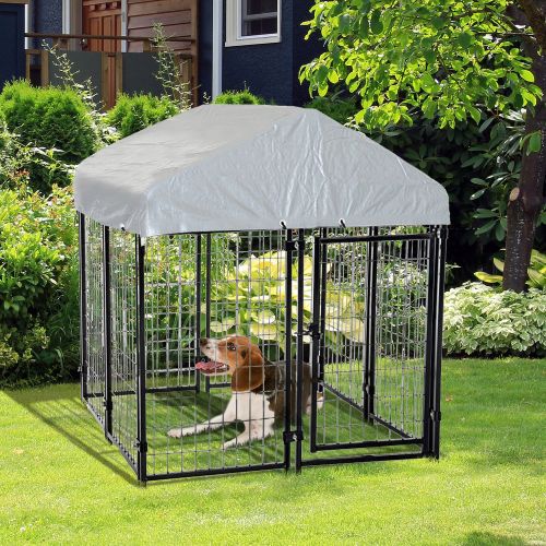  PawHut Outdoor Covered Dog Box Kennel