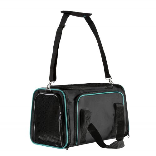  Pawdle Dual Expandable Pet Carrier with Soft Sided Crate for Small Animals