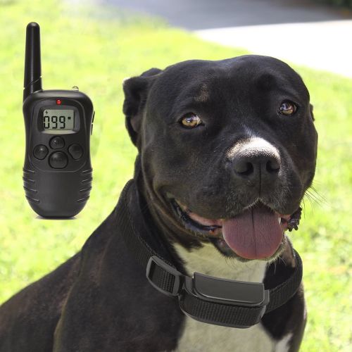제네릭 Generic Remote Dog Training Collar 330 Yard Radius LCD 100LV Shock Pet Bark