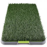 Paws & Pals Dog Grass Pee Pad Potty - Artificial Grass Patch for Dogs - Pet Litter Box Training Pads Best for Puppy Indoor Turf - Fresh Fake Porch Lawn Toilet Mat Bathroom Tray - Doggie Traine