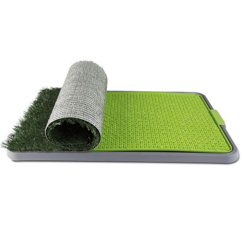  Paws & Pals Dog Grass Pee Pad Potty - Artificial Grass Patch for Dogs - Pet Litter Box Training Pads Best for Puppy Indoor Turf - Fresh Fake Porch Lawn Toilet Mat Bathroom Tray - Doggie Traine
