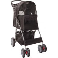 Paws & Pals 4 Wheeler Elite Jogger Pet Stroller Cat/Dog Easy to Walk Folding Travel Carrier