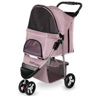 Paws & Pals Dog Stroller - Pet Strollers for Small Medium Dogs & Cats - 3 Wheeler Elite Jogger - Carriages Best for Cat & Large Puppy