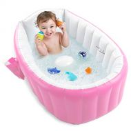 [아마존베스트]Baby Inflatable Bathtub, Pawsky Portable Infant Toddler Bathing Tub Non Slip Travel Bathtub Mini Air...