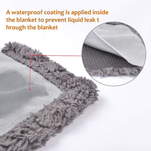  Pawsse Waterproof Dog Blanket,Pee Proof Pet Blankets Cover for Couch Bed Sofa,Reversible Furniture Protector Sherpa for Small Medium Large Dogs Puppy Cat