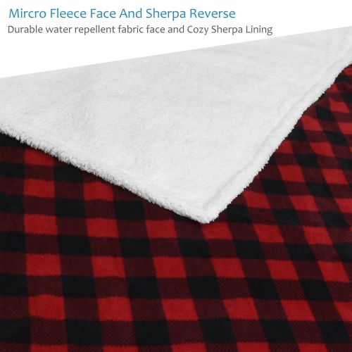  Pawsse Waterproof Dog Blanket,Pee Proof Pet Blankets Cover for Couch Bed Sofa,Reversible Furniture Protector Sherpa for Small Medium Large Dogs Puppy Cat