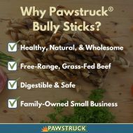 [아마존핫딜][아마존 핫딜] Pawstruck 12 Braided Bully Sticks for Dogs - Natural Bulk Dog Dental Treats & Healthy Chews, Chemical Free, 12 inch Best Low Odor Pizzle Stix