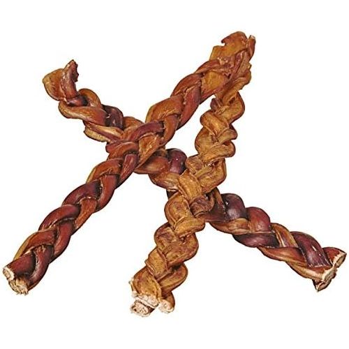  [아마존핫딜][아마존 핫딜] Pawstruck 12 Braided Bully Sticks for Dogs - Natural Bulk Dog Dental Treats & Healthy Chews, Chemical Free, 12 inch Best Low Odor Pizzle Stix