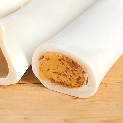  Pawstruck Filled Dog Bones (Flavors: Peanut Butter, Cheese, Bacon, Beef, etc.) Made in USA Stuffed Bulk 3 to 6 Femur Dog Dental Treats & Chews, American Made